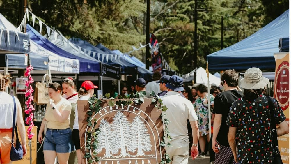 Haig Park Village Markets in Canberra