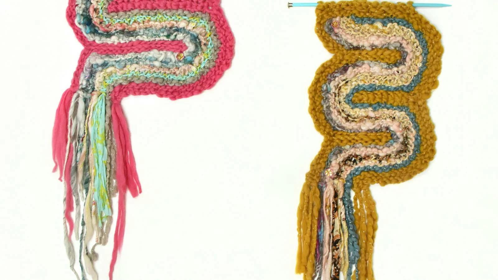 Learn Stacked Stitches with the Wiggle Tapestry workshop